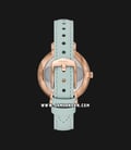 Fossil Jacqueline ES4813 Green Floral Mother Of Pear Dial Green Leather Strap-2