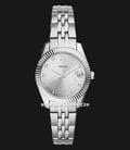 Fossil Scarlette ES4897 Mini Ladies Silver Dial Silver Stainless Steel Strap-0