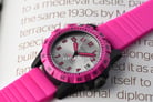 Fossil FB-01 ES4908 Ladies Silver Dial Pink Rubber Strap-6
