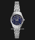 Fossil Scarlette ES5061 Mini Ladies Blue Dial Silver Stainless Steel Strap-0