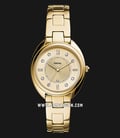 Fossil Gabby ES5071 Ladies Gold Dial Gold Stainless Steel Strap-0