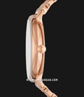 Fossil Jacqueline ES5078 Red Dial Rose Gold Stainless Steel Strap-1