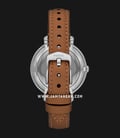 Fossil Jacqueline ES5090 Solar Mother Of Pearl Dial Brown Leather Strap-2