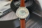 Fossil Jacqueline ES5090 Solar Mother Of Pearl Dial Brown Leather Strap-3