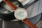 Fossil Jacqueline ES5090 Solar Mother Of Pearl Dial Brown Leather Strap-4