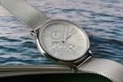 Fossil Jacqueline ES5099 Multifunction White Dial Silver Steel Mesh Strap-5