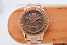 Fossil Stella ES5109 Brown Dial Rose Gold Stainless Steel Strap-5
