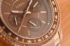 Fossil Stella ES5109 Brown Dial Rose Gold Stainless Steel Strap-8