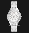 Fossil Stella ES5130 Ladies White Mother Of Pearl Dial Stainless Steel Strap-0