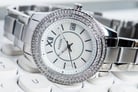 Fossil Stella ES5130 Ladies White Mother Of Pearl Dial Stainless Steel Strap-4