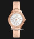 Fossil Stella ES5131 Mother Of Pearl Dial Rose Gold Stainless Steel Strap-0