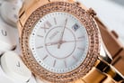 Fossil Stella ES5131 Mother Of Pearl Dial Rose Gold Stainless Steel Strap-4