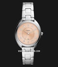 Fossil Gabby ES5146 Ladies Rose Gold Dial Silver Stainless Steel Strap-0