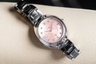 Fossil Gabby ES5146 Ladies Rose Gold Dial Silver Stainless Steel Strap-3