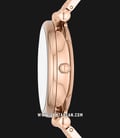 Fossil Carlie ES5158 Ladies Silver Dial Rose Gold Stainless Steel Strap-1