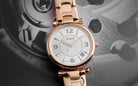 Fossil Carlie ES5158 Ladies Silver Dial Rose Gold Stainless Steel Strap-4