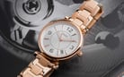 Fossil Carlie ES5158 Ladies Silver Dial Rose Gold Stainless Steel Strap-5