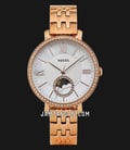 Fossil Jacqueline ES5165 Sun Moon Mother Of Pearl Dial Rose Gold Stainless Steel Strap-0