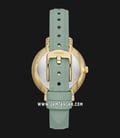 Fossil Jacqueline ES5168 Sun Moon White Mother Of Pearl Dial Green Leather Strap-2