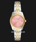Fossil Scarlette ES5173 Ladies Pink Dial Dual Tone Stainless Steel Strap-0