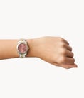 Fossil Scarlette ES5173 Ladies Pink Dial Dual Tone Stainless Steel Strap-3