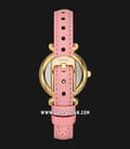 Fossil Carlie ES5177 Ladies Pink Mother Of Pearl Dial Pink Leather Strap-2
