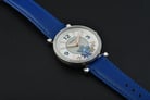 Fossil Carlie ES5188 Ladies White Mother Of Pearl Floral Dial Blue Leather Strap-4