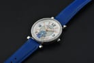 Fossil Carlie ES5188 Ladies White Mother Of Pearl Floral Dial Blue Leather Strap-6