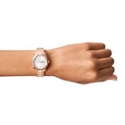 Fossil Scarlette ES5200 Ladies Silver Dial Rose Gold Stainless Steel Strap-2
