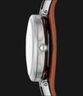 Fossil Carlie ES5214 Ladies White Dial Brown Eco Leather Strap-1