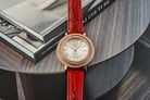 Fossil Jacqueline ES5248 Lunar New Year Silver Dial Red Eco Leather Strap-5