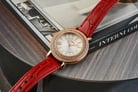 Fossil Jacqueline ES5248 Lunar New Year Silver Dial Red Eco Leather Strap-7