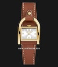 Fossil Harwell ES5264 Ladies White Dial Brown Leather Strap-0