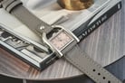 Fossil Harwell ES5265 Ladies Pink Dial Grey Leather Strap-5