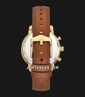 Fossil Neutra ES5278 Chronograph Ladies White Mother Of Pearl Dial Brown Leather Strap-2