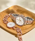 Fossil Neutra ES5279 Chronograph White Mother Of Pearl Dial Dual Tone Stainless Steel Strap-3