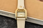 Fossil Harwell ES5280 Ladies Gold Dial Nude Leather Strap-4