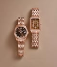Fossil Scarlette ES5324 Ladies Brown Dial Rose Gold Stainless Steel Strap-3