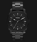 Fossil Machine FS4775 Black Dial Black Stainless Steel Strap-0