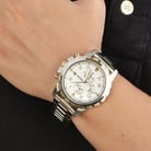 Fossil Dean FS4795 Chronograph Silver Dial Dual Tone Stainless Steel Strap-12