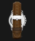 Fossil FS4839 Grant Chronograph White Dial Brown Leather Strap Watch-2