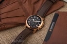 Fossil FS5068 Grant Chronograph Brown Leather Strap-1
