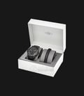 Fossil FS5147SET Grant Chronograph Black Dial Black Leather Strap Watch-2