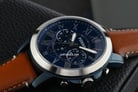 Fossil Grant FS5151 Chronograph Blue Dial Brown Leather Strap-4