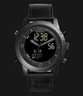 Fossil FS5174 Pilot 54 Black Analog Digital Dial Black Leather Strap Watch-0