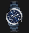 Fossil FS5230 Grant Chronograph Blue Tone Dial Stainless Steel-0