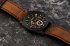 Fossil Machine FS5251SET Chronograph Dark Brown Dial Brown Leather Strap with Extra Bracelet-5