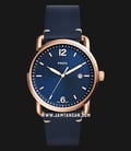 Fossil The Commuter FS5274 Blue Dial Blue Leather Strap-0