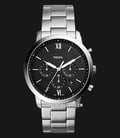 Fossil Neutra FS5384 Chronograph Black Dial Stainless Steel Strap-0