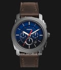 Fossil FS5388 Machine Chronograph Brown Leather Strap-0